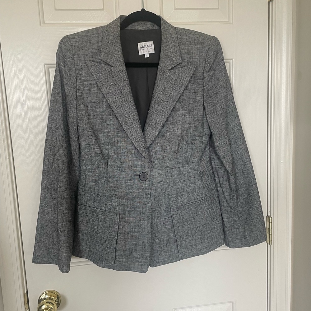Armani Collection gray Blazer size 8